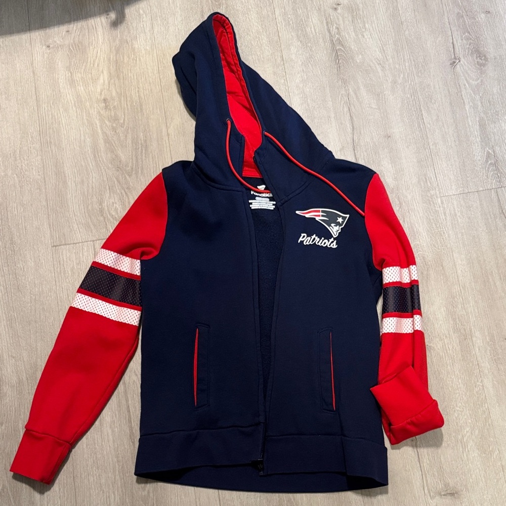 Fanatics Patriots Navy and Red Hoodie